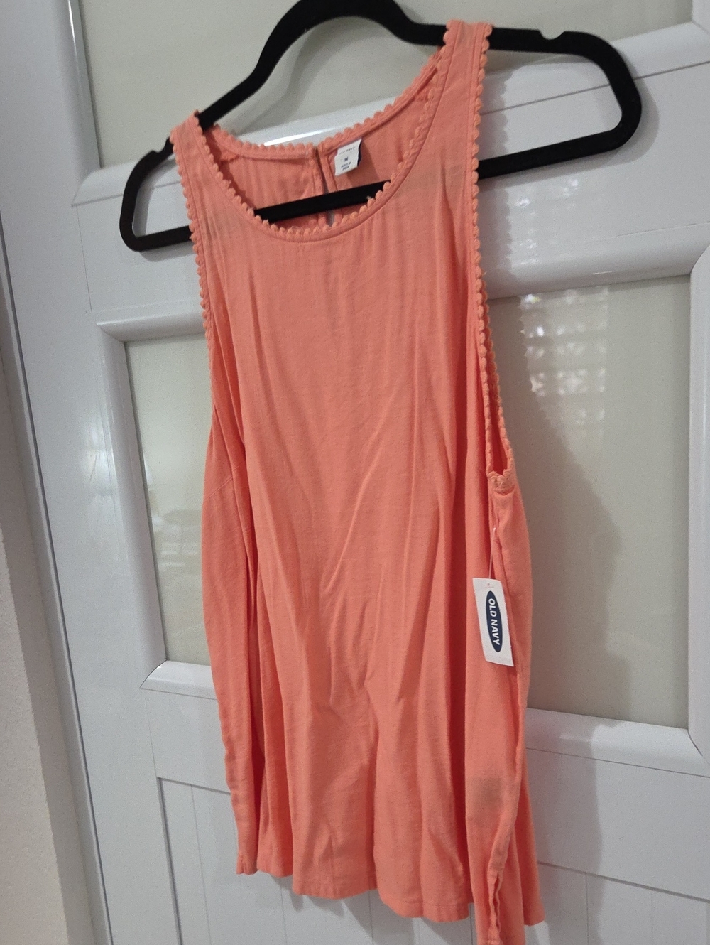 Old Navy Coral Scoop Neck Tank Top